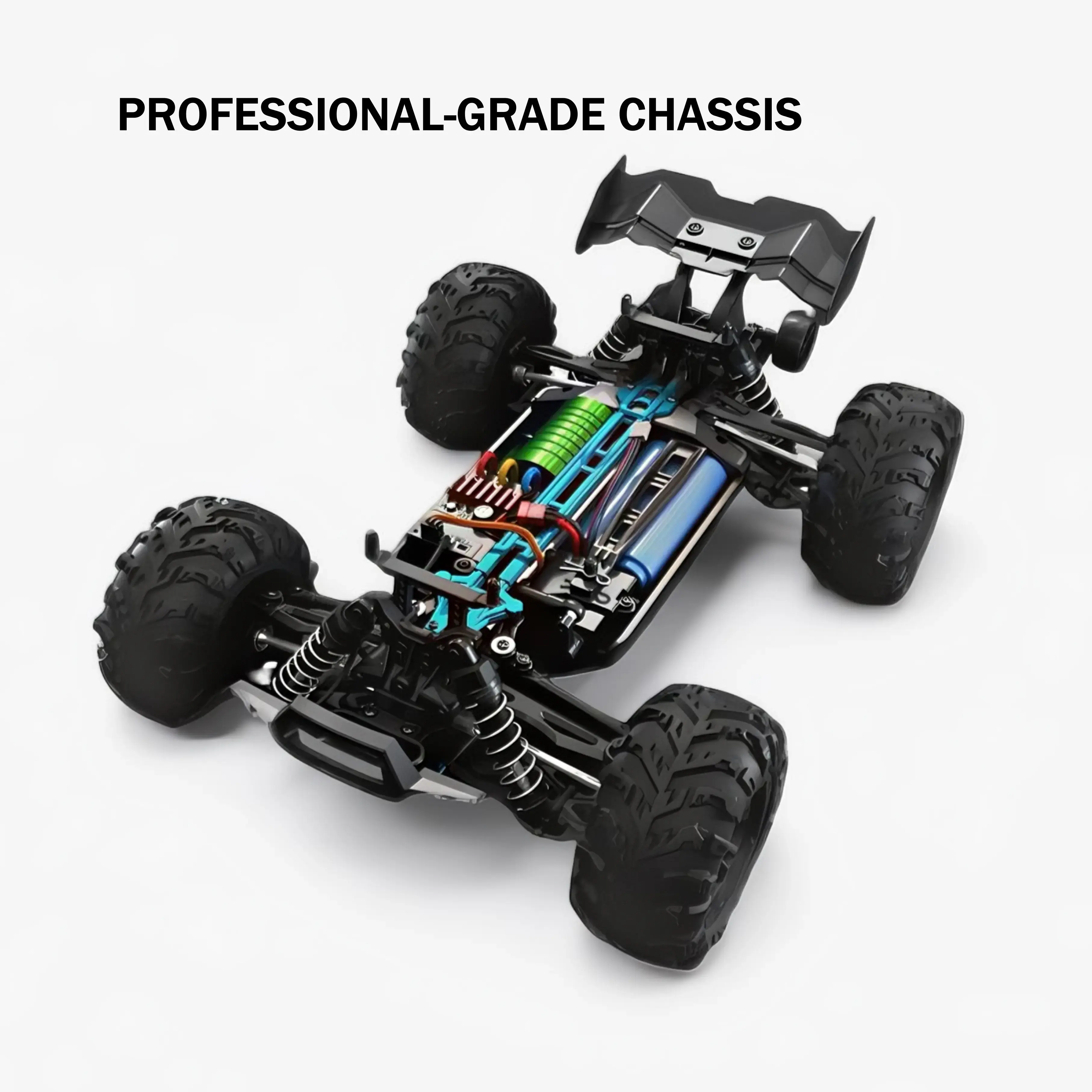 1:16 4WD 70KM/H Monster Truck for Sale - Brushless High-Speed RC Car