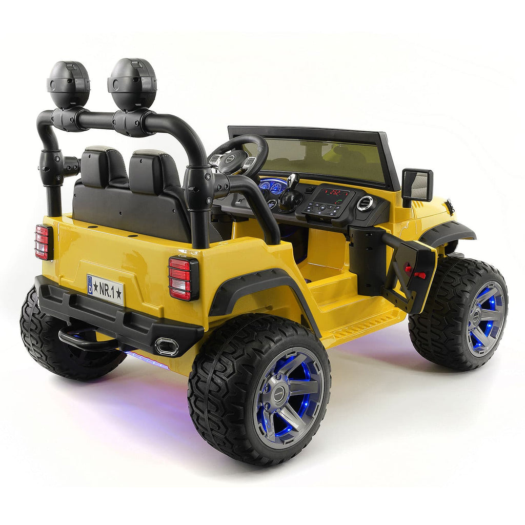 Trail Explorer 24V Kids Ride-On Car Truck with R/C Parental Remote | Yellow