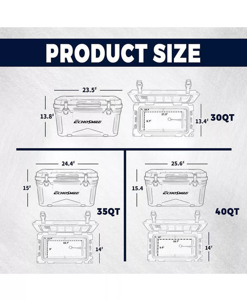 35 Quart Rotomolded Cooler, Built to Stand up to The Rigors of The Journey