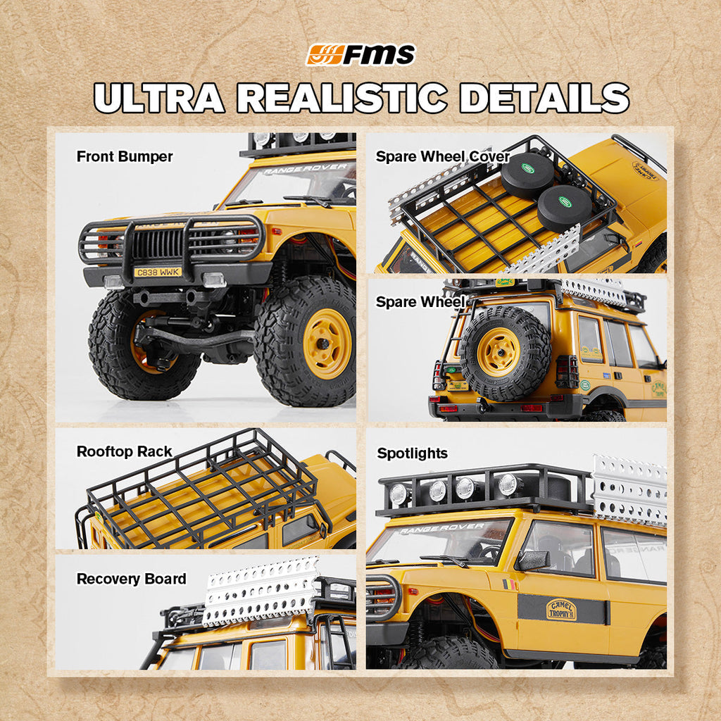TCH FCX24M 1:24 Land Rover Camel Trophy Edition RTR