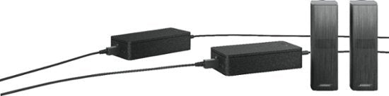 Bose - Surround Speakers 700 120-Watt Wireless Satellite Bookshelf Speakers (Pair) - Black NEW