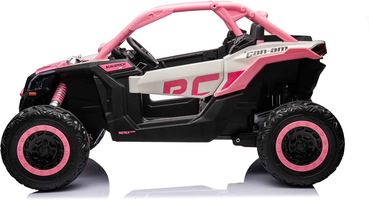 Can-Am Maverick XL Custom Edition 24V Kids Ride-On UTV Buggy Car | Rose Pink