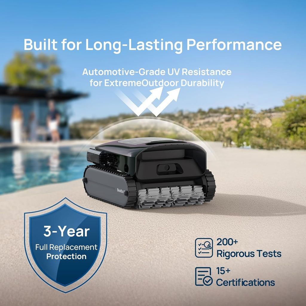 Beatbot AquaSense 2 Pro Robotic Pool Cleaner – 5-in-1 Cordless Skimmer &amp; Clarifier, App-Controlled, Smart Parking, Up to 3,875 Sq. Ft. – Obsidian