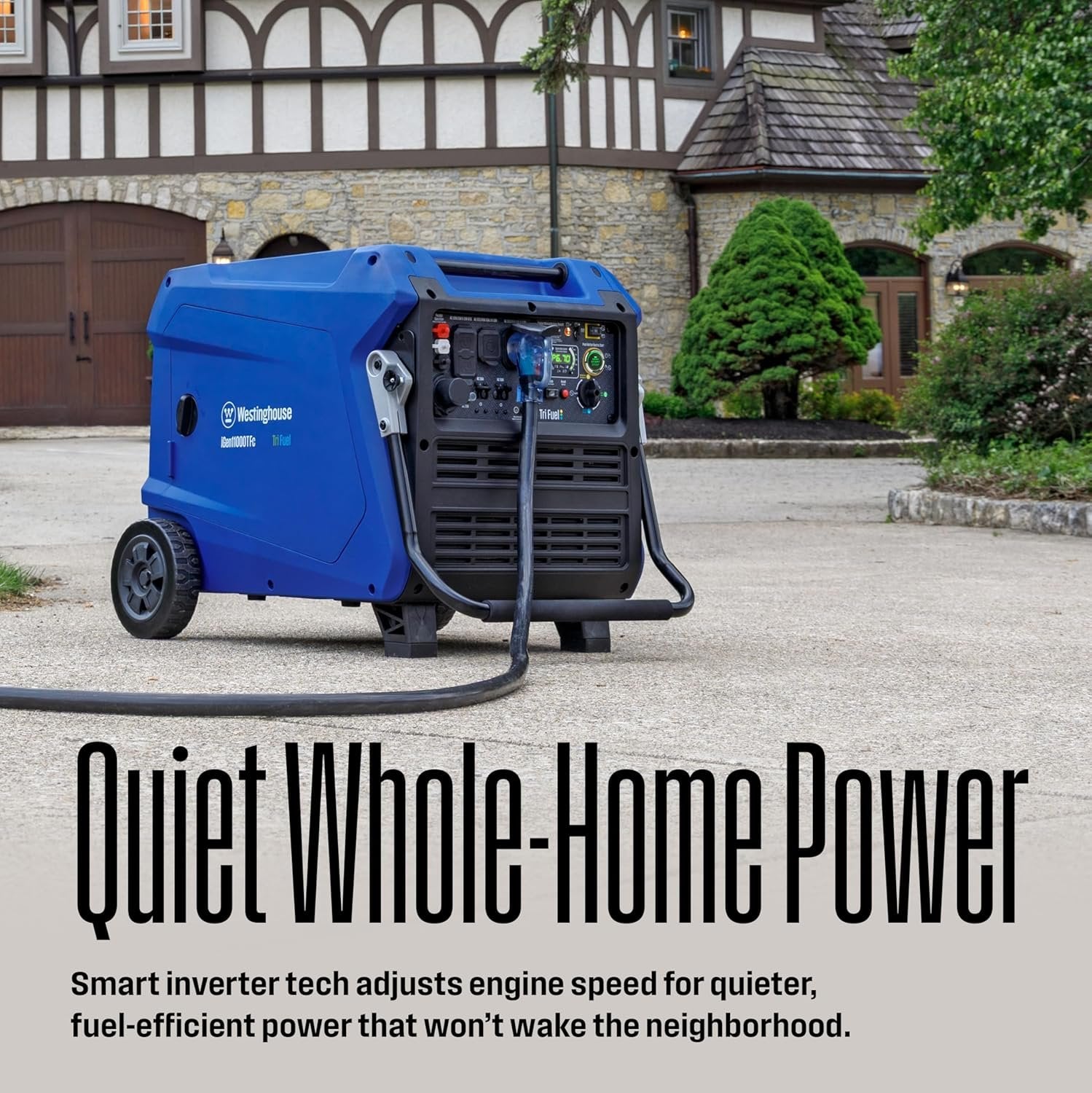 Westinghouse 11000W Dual Fuel Portable Inverter Generator Gas Propane Remote Start CO Sensor