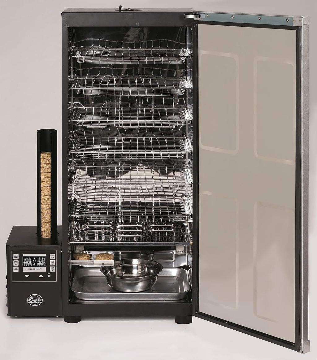Bradley 6-Rack Electric Outdoor Smoker, Digital Vertical Smoker with Stainless Steel Grill
