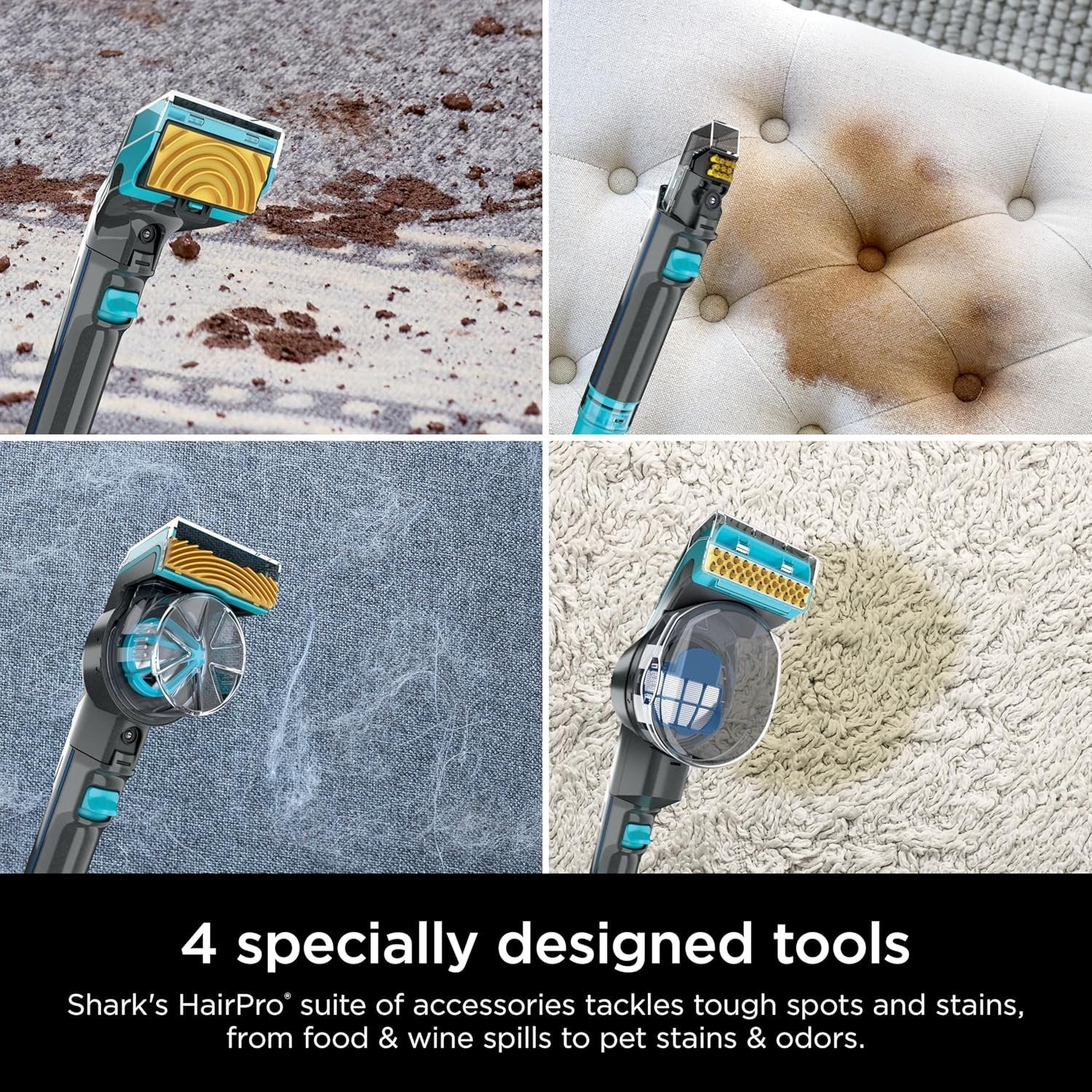 Shark CarpetXpert with StainStriker Upright Carpet, Area Rug & Upholstery Cleaner with Pet Mess Extractor Tool, Perfect for Pets, Carpet Shampooer, 3 Cleaning Tools, Cleaning Solutions, White, EX201