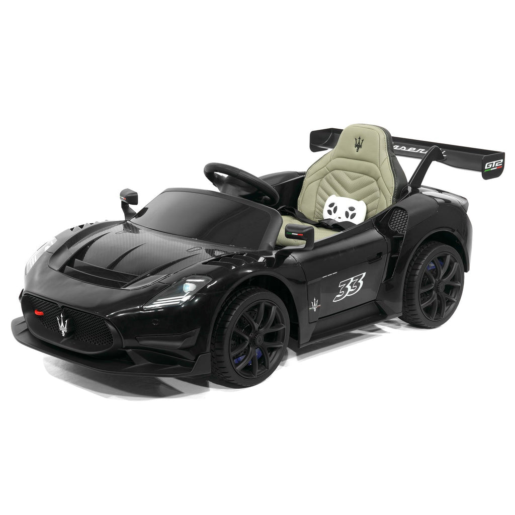 Maserati GT2 24V Kids Ride-On Car with R/C Parental Remote | Black