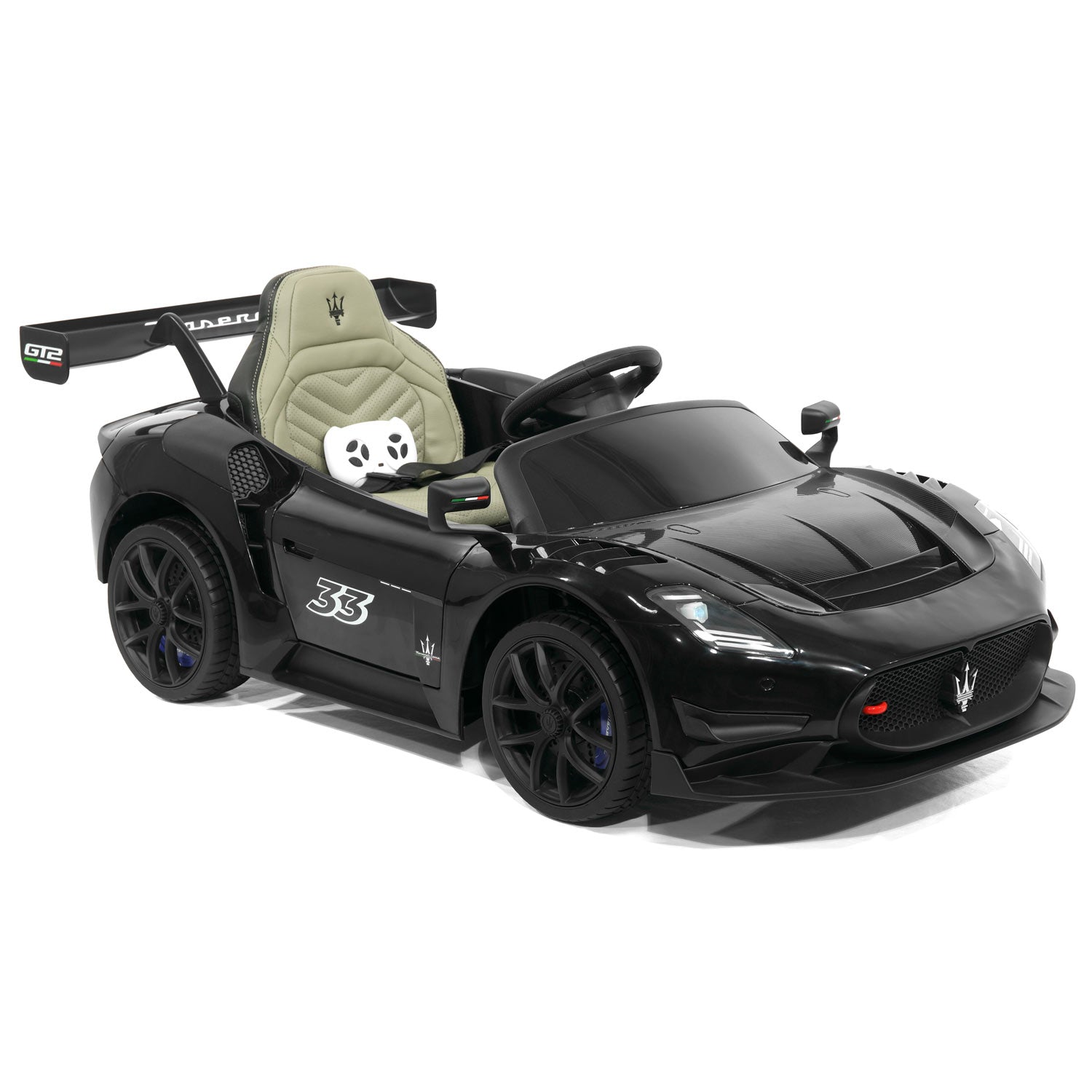 Maserati GT2 24V Kids Ride-On Car with R/C Parental Remote | Black