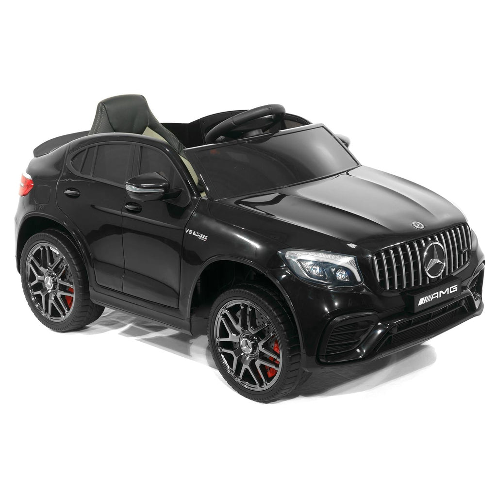 Mercedes AMG GLC 63S 12V 4WD Kids Ride-On Car with R/C Parental Remote | Black