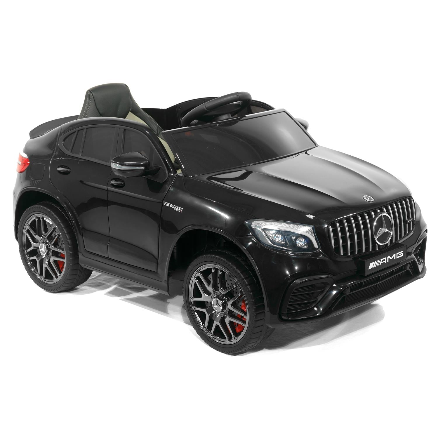 Mercedes AMG GLC 63S 12V 4WD Kids Ride-On Car with R/C Parental Remote | Black