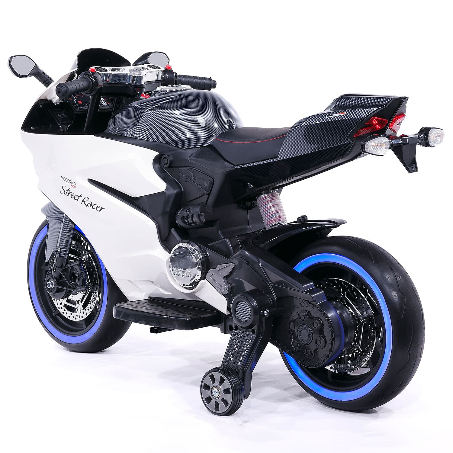 Street Racer 12V Electric Kids Ride-On Motorcycle | Black