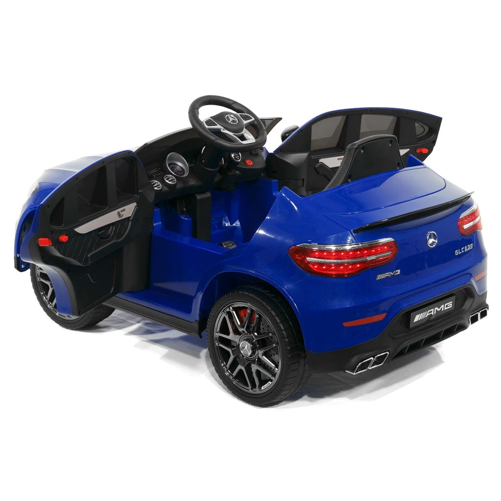 Mercedes AMG GLC 63S 12V 4WD Kids Ride-On Car with R/C Parental Remote | Blue