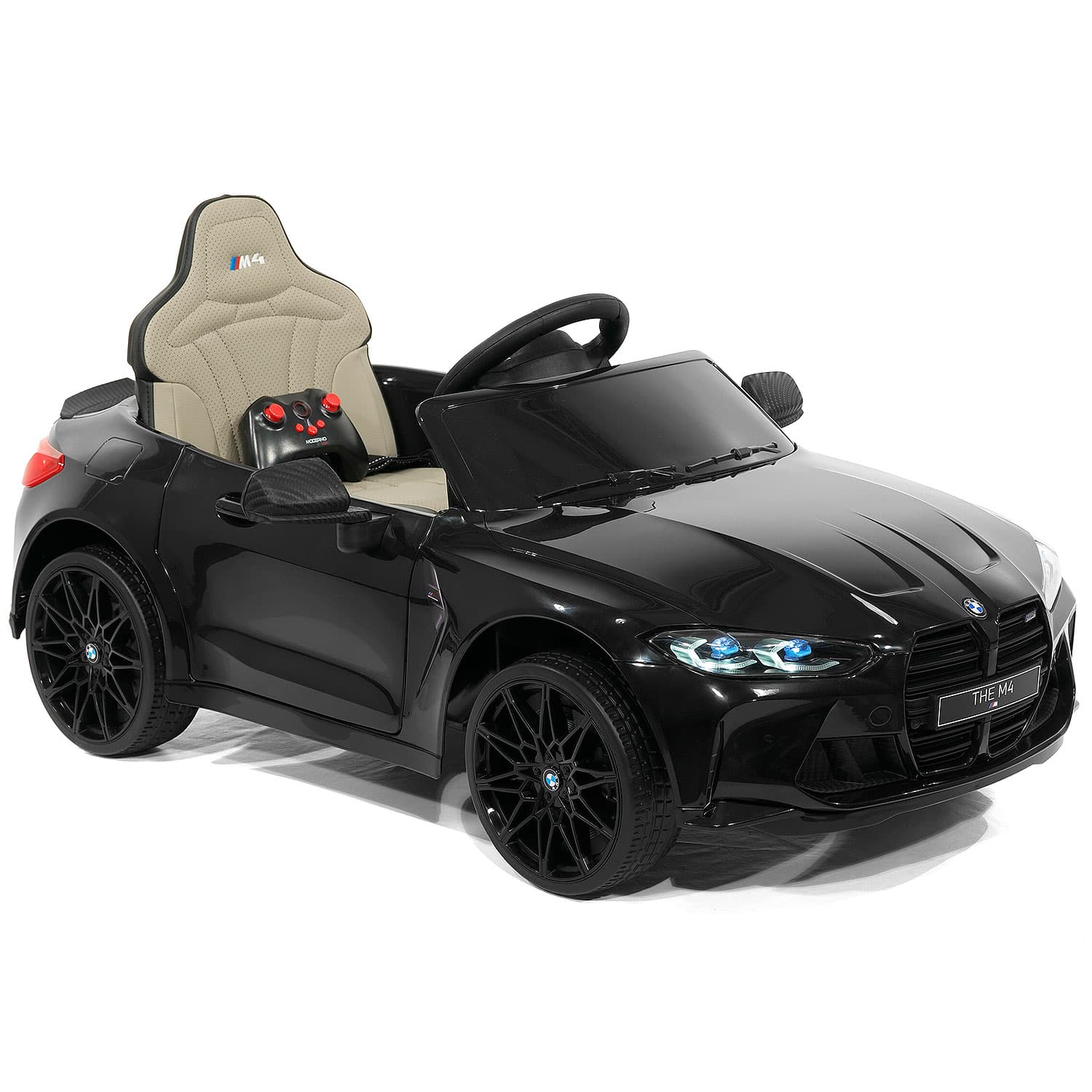 BMW M4 12V Kids Ride-On Car with R/C Parental Remote | Black