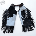 Rodeo Chaps With White and Black Leather