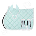 C Green English Saddle Pad for Horses