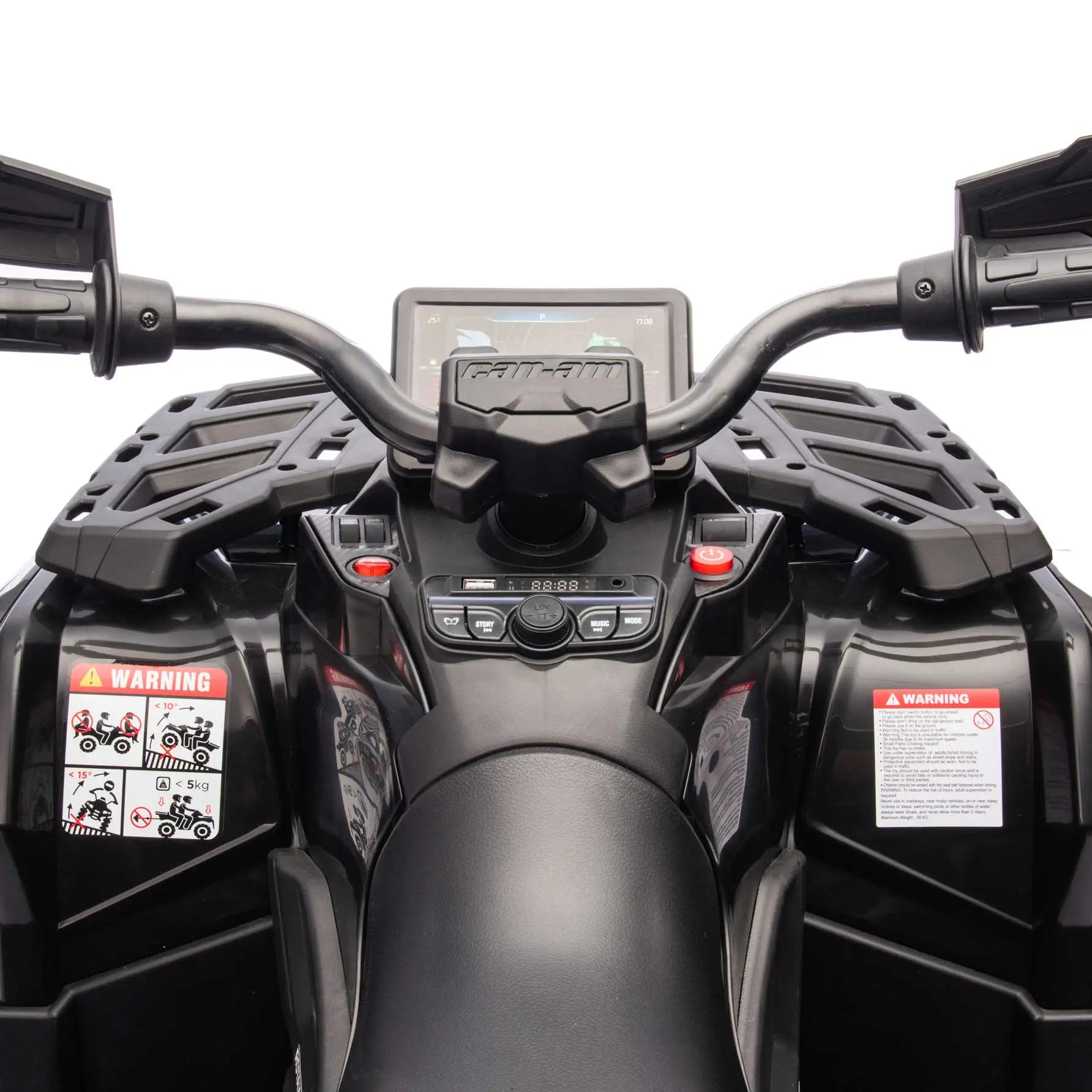 Can-Am Outlander 24V 4WD Kids Ride-On ATV Quad | Black