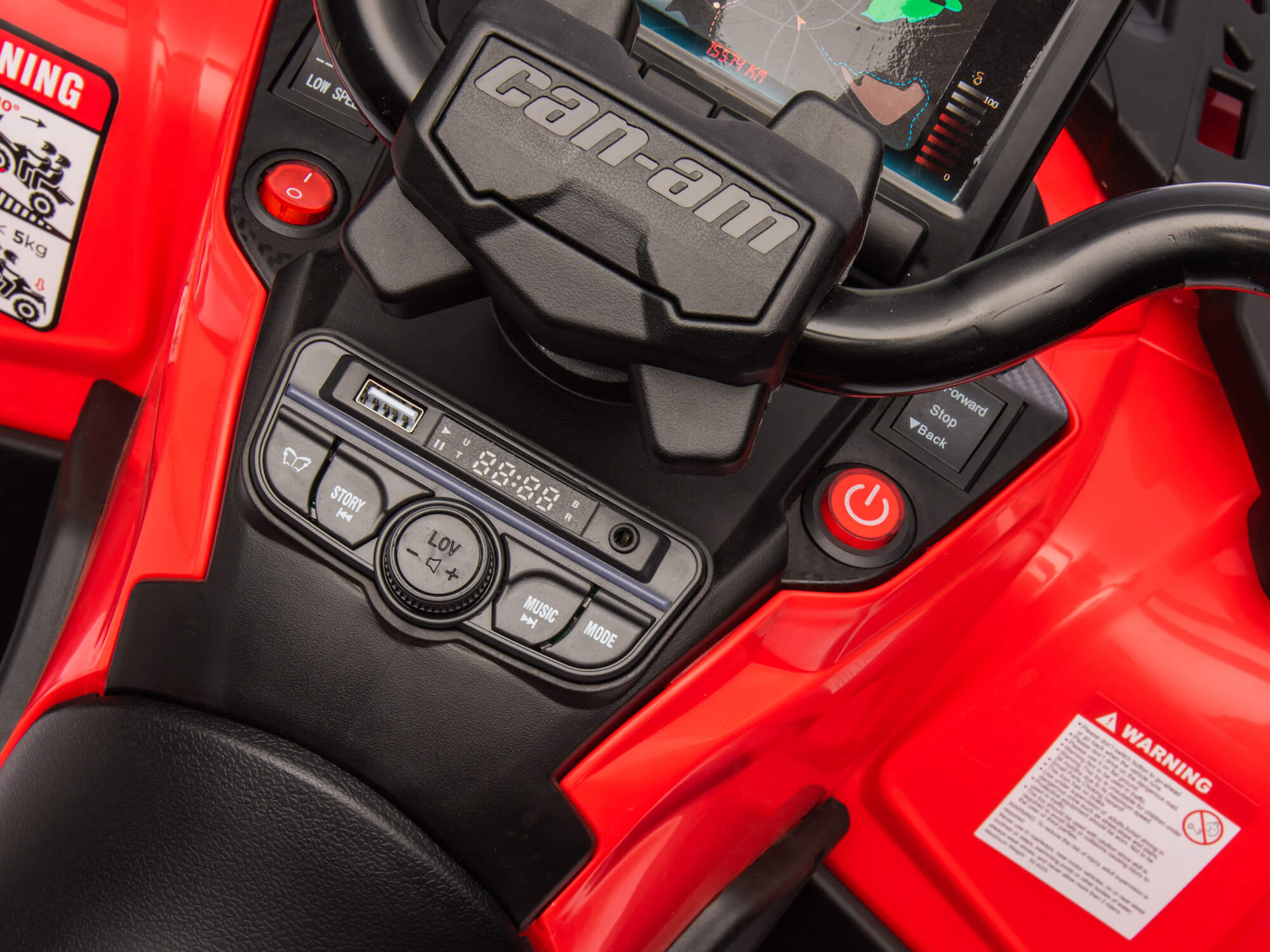 Can-Am Outlander 24V 4WD Kids Ride-On ATV Quad | Red
