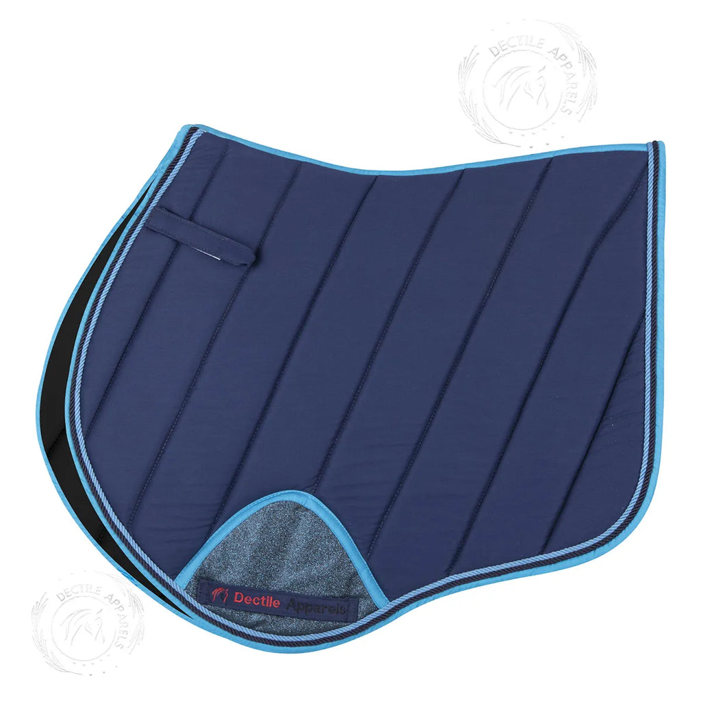 Dark Blue English Saddle Pad Set