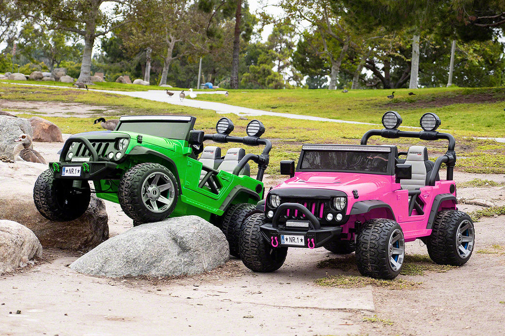Trail Explorer 24V Kids Ride-On Car Truck with R/C Parental Remote | Pink