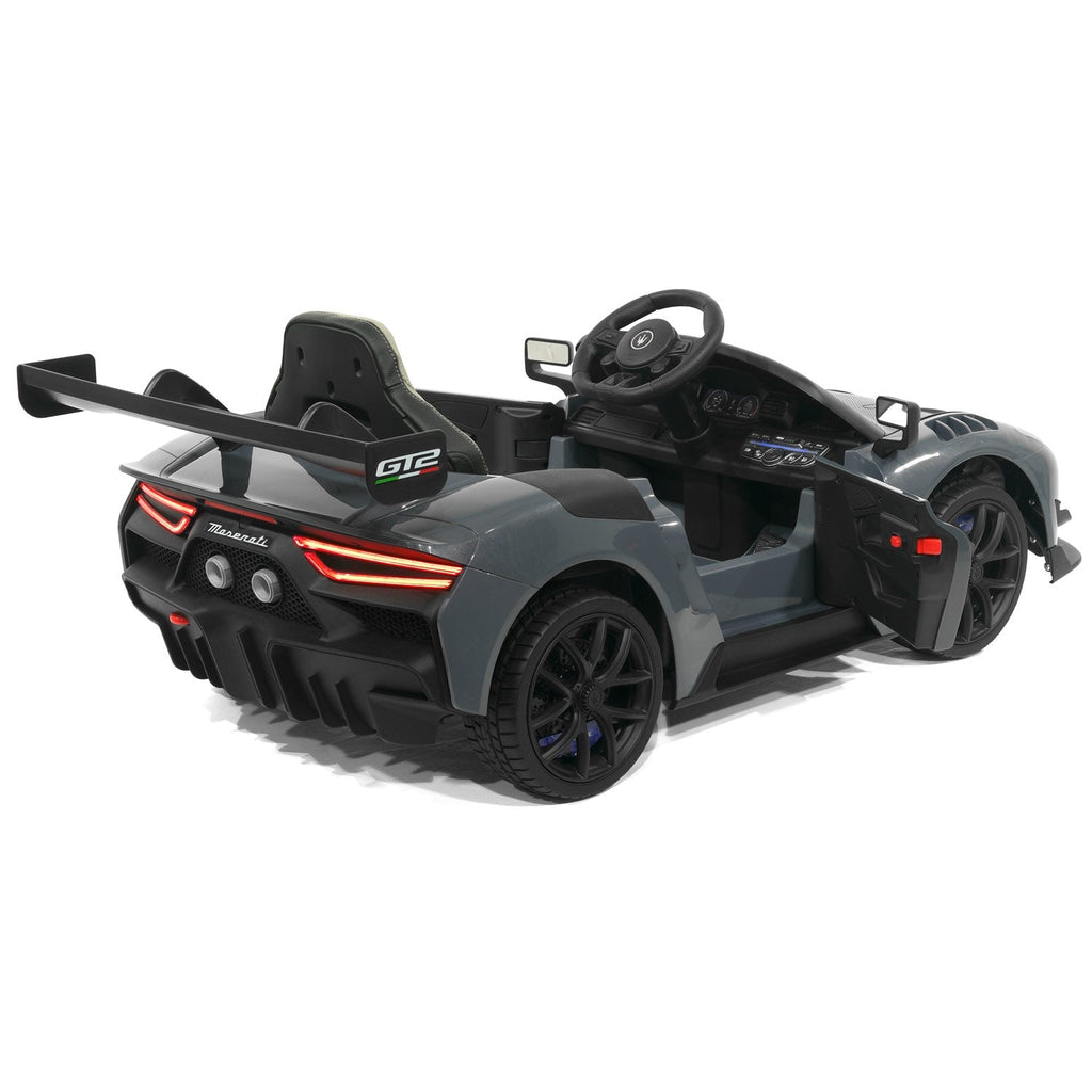 Maserati GT2 24V Kids Ride-On Car with R/C Parental Remote | Gray