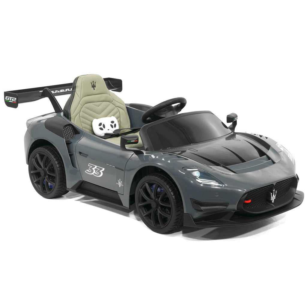 Maserati GT2 24V Kids Ride-On Car with R/C Parental Remote | Gray