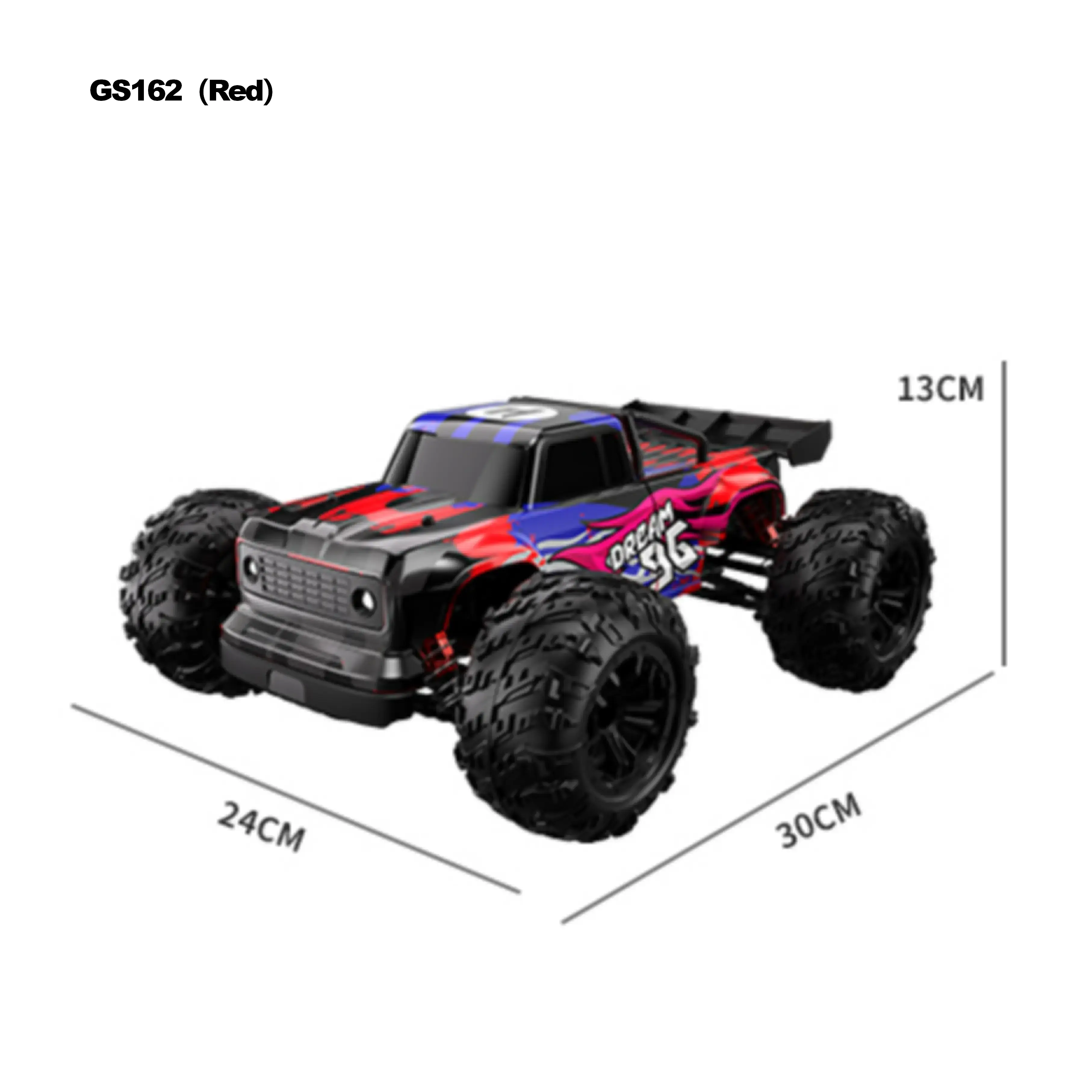 1:16 Large Alloy Crawler Remote Control Truck - 4WD, 2.4GHz, Waterproof