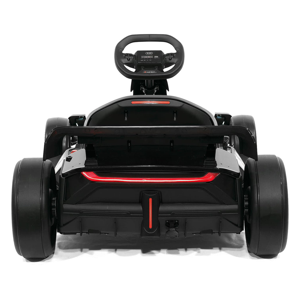 Audi Sport 24V Big Kids Drifting Ride-On Go Kart | Black
