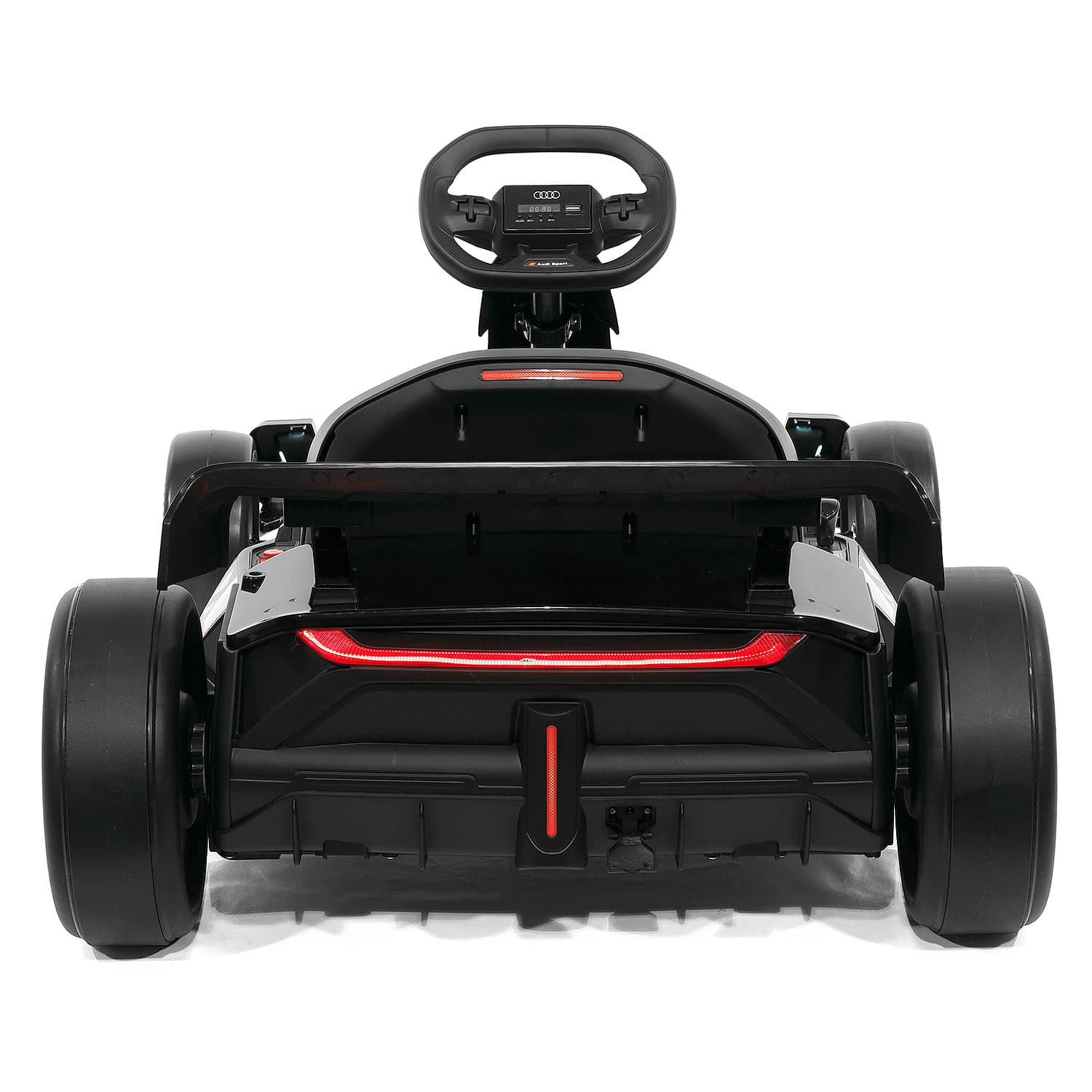 Audi Sport 24V Big Kids Drifting Ride-On Go Kart | Black