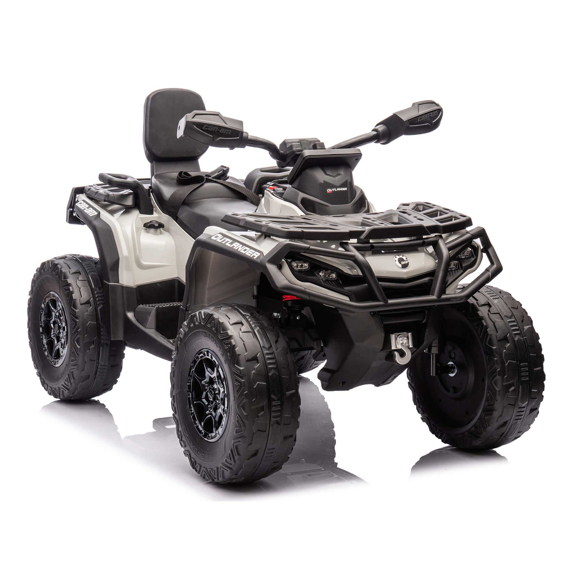 Can-Am Outlander 24V 4WD Kids Ride-On ATV Quad | Gray