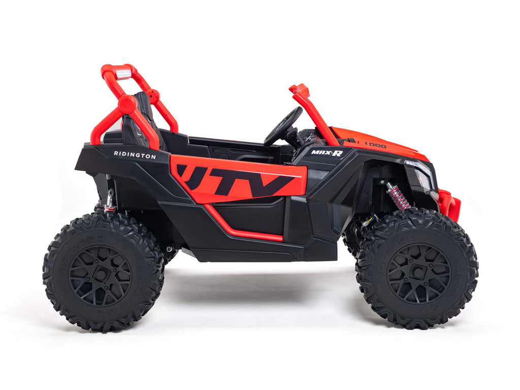 Ridington MAX-R 24V Kids Ride-On UTV Buggy with R/C Parental Remote | Red