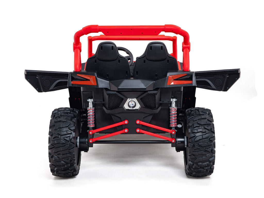 Ridington MAX-R 24V Kids Ride-On UTV Buggy with R/C Parental Remote | Red-White