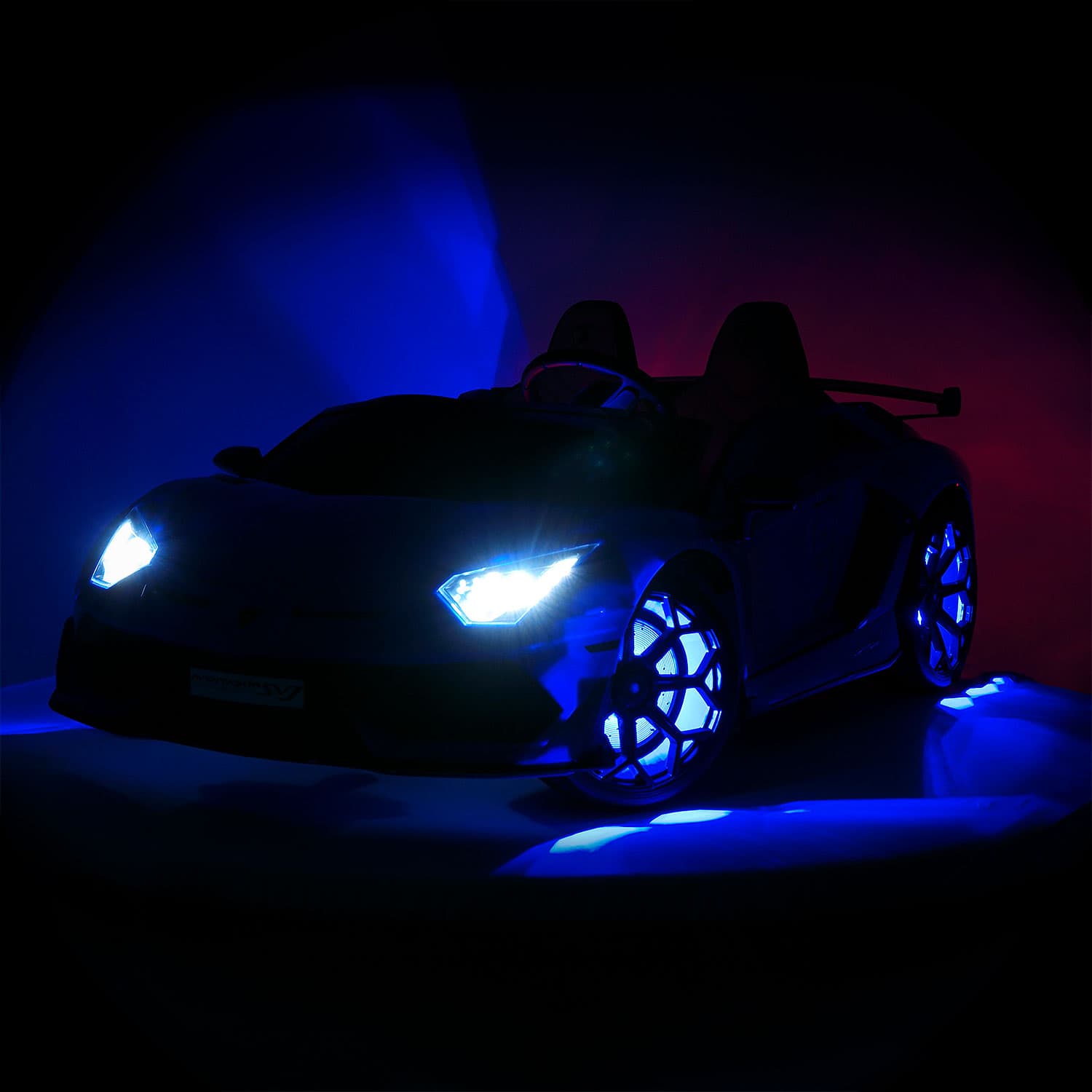 Lamborghini Aventador SVJ 24V Kids Ride-On Car with R/C Parental Remote | Blue