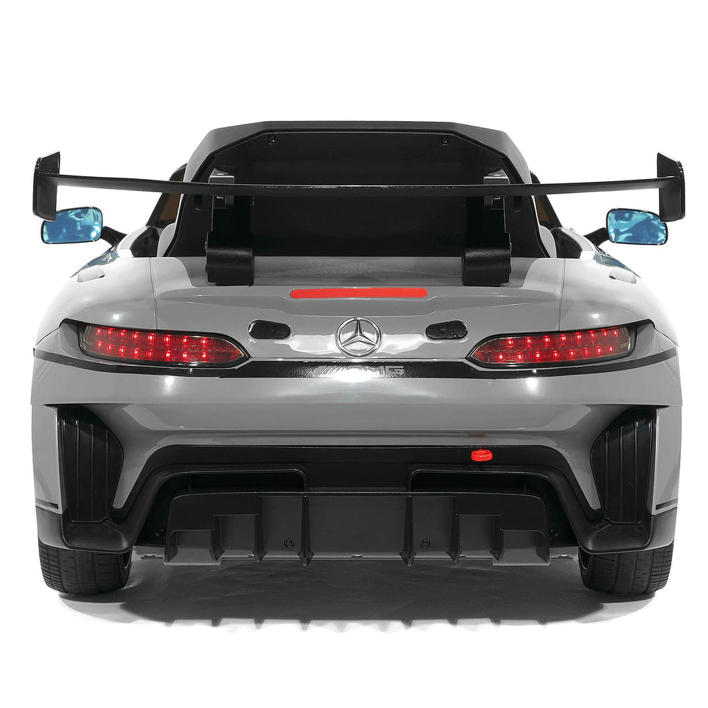 Mercedes AMG GT3 EVO 12V Kids Ride-On Car with R/C Parental Remote | Gray