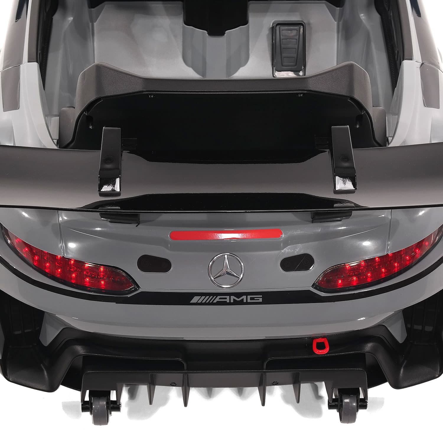 Mercedes AMG GT3 EVO 12V Kids Ride-On Car with R/C Parental Remote | Gray