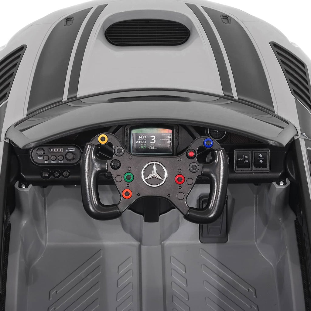 Mercedes AMG GT3 EVO 12V Kids Ride-On Car with R/C Parental Remote | Orange