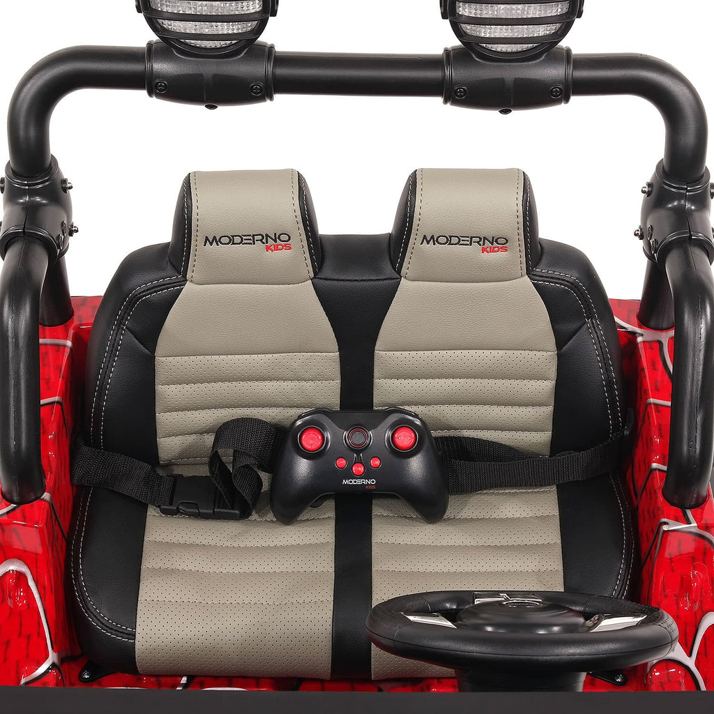 Trail Explorer 24V Kids Ride-On Car Truck with R/C Parental Remote | Spider Red