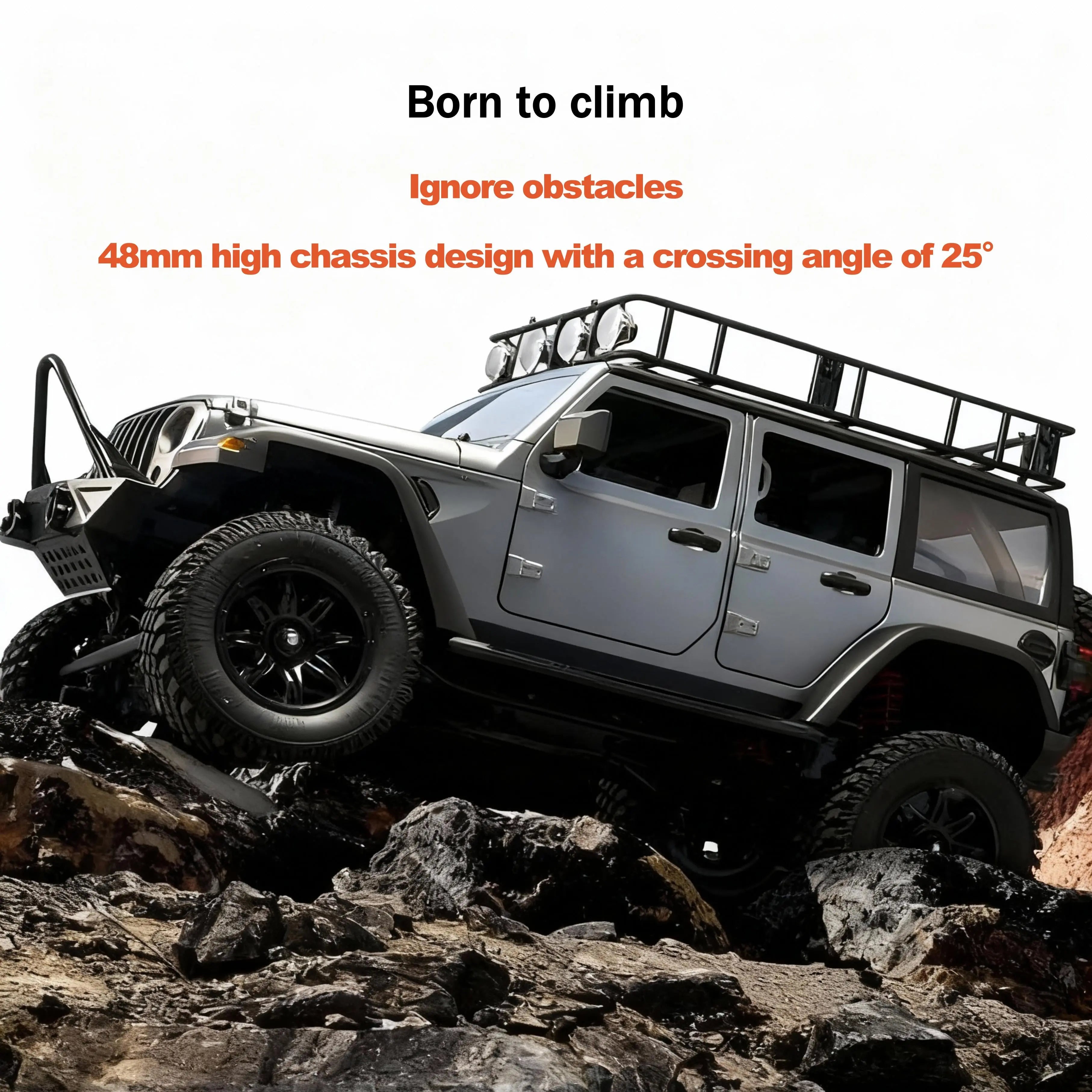 MN128: Born to Climb 1:12 Scale Rock Crawler 4x4 RC Car