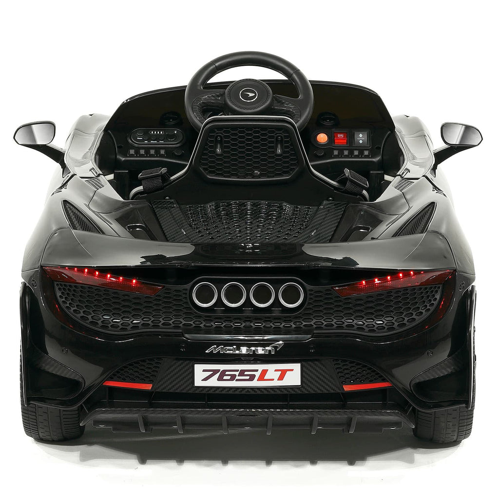 McLaren 765LT 12V Kids Ride-On Car with R/C Parental Remote | Black
