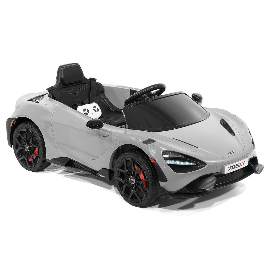 McLaren 765LT 12V Kids Ride-On Car with R/C Parental Remote | Gray