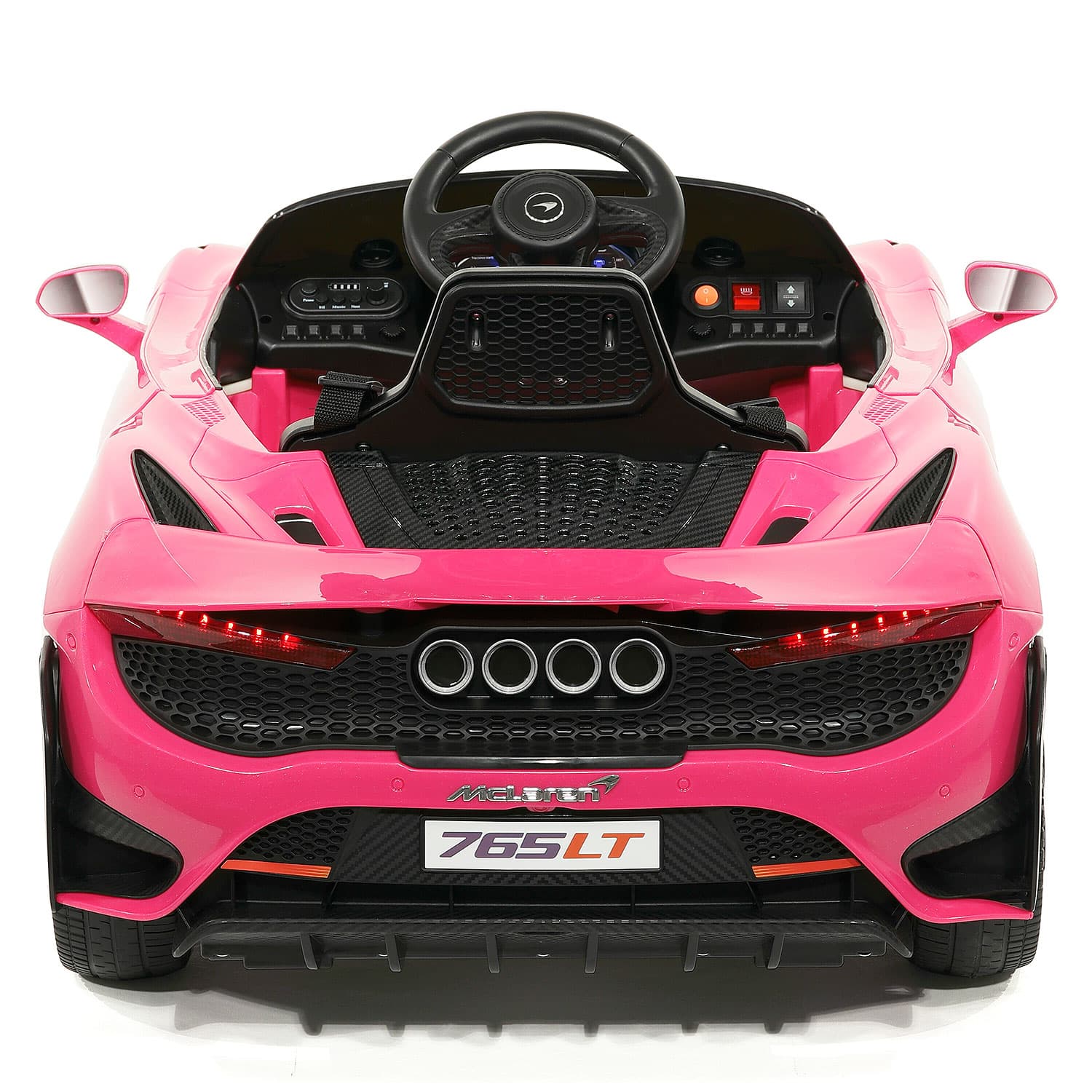 McLaren 765LT 12V Kids Ride-On Car with R/C Parental Remote | Pink