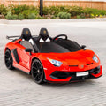 Lamborghini Aventador SVJ Drift Edition 24V Kids Ride-On Car with R/C Parental Remote | Red