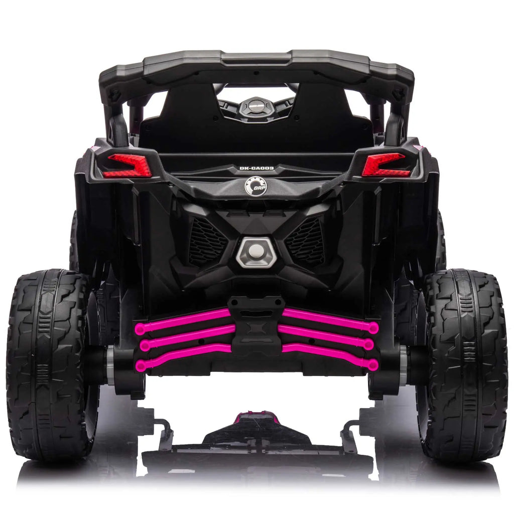 Can-Am Maverick Custom Edition 24V Kids Ride-On UTV Buggy Car | Deep Pink