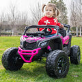 Can-Am Maverick Custom Edition 24V Kids Ride-On UTV Buggy Car | Deep Pink