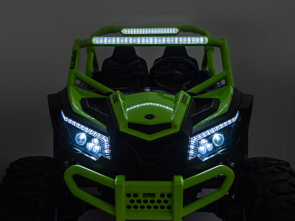 Ridington MAX-R 24V Kids Ride-On UTV Buggy with R/C Parental Remote | Green