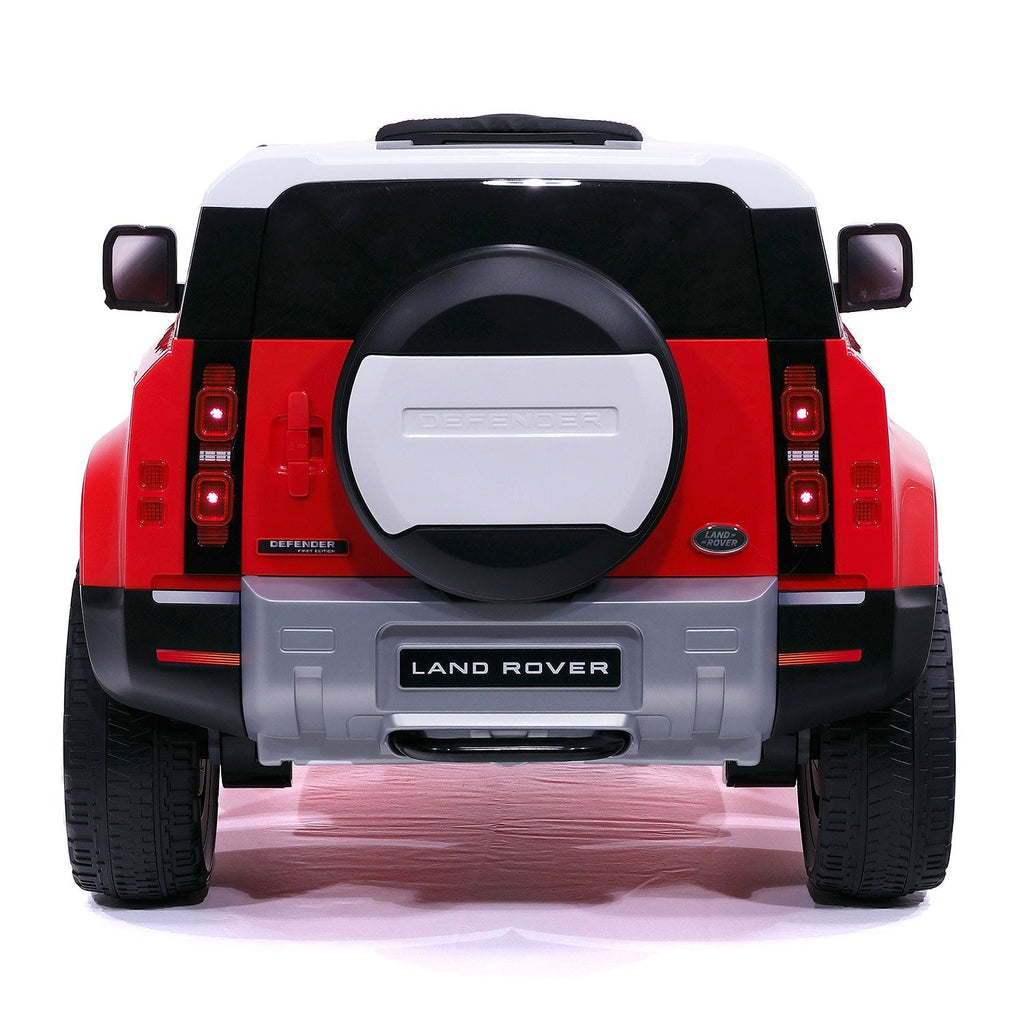 Land Rover Defender 12V Kids Ride-On Car with R/C Parental Remote | Red