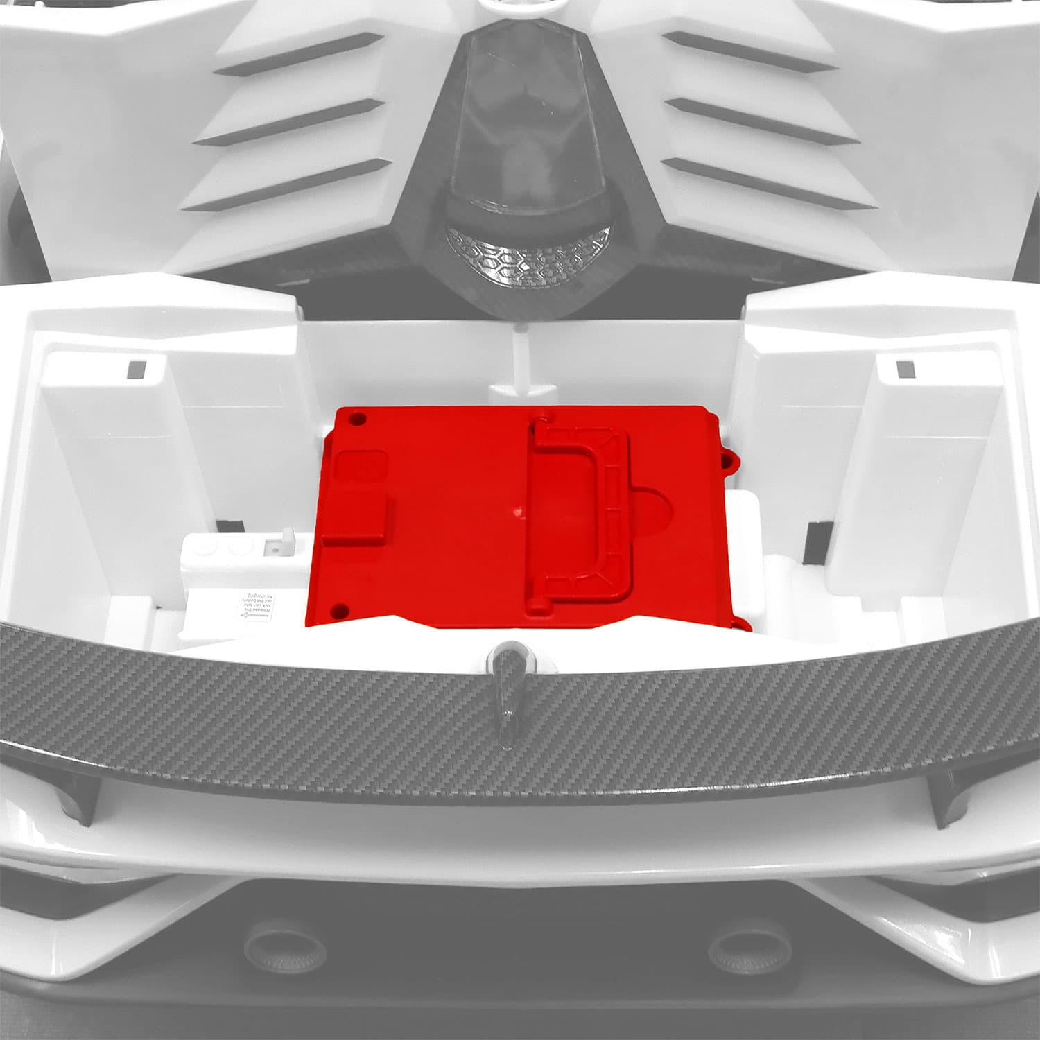 Lamborghini Aventador SVJ 24V Kids Ride-On Car with R/C Parental Remote | White