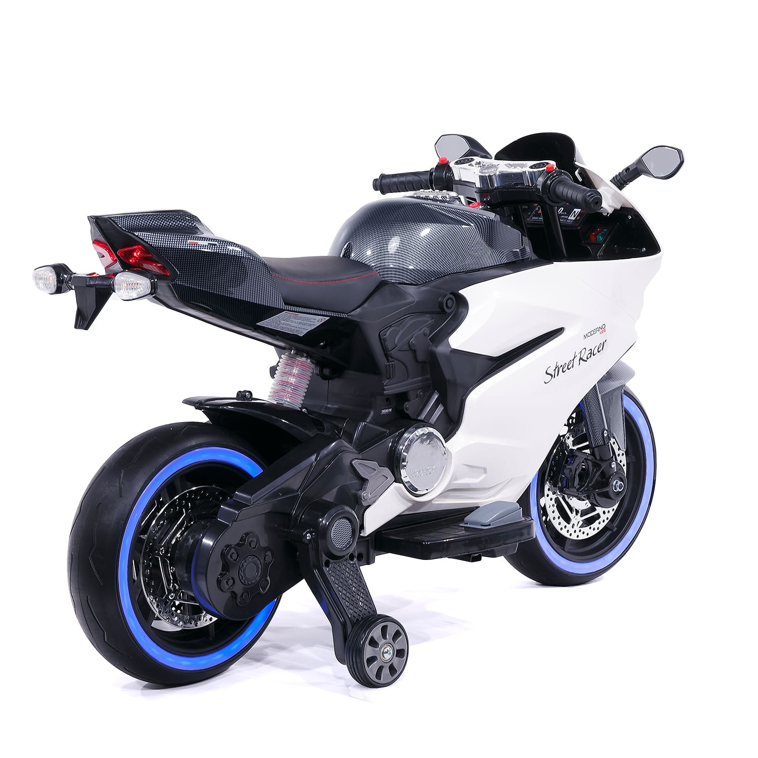 Street Racer 12V Electric Kids Ride-On Motorcycle | Black