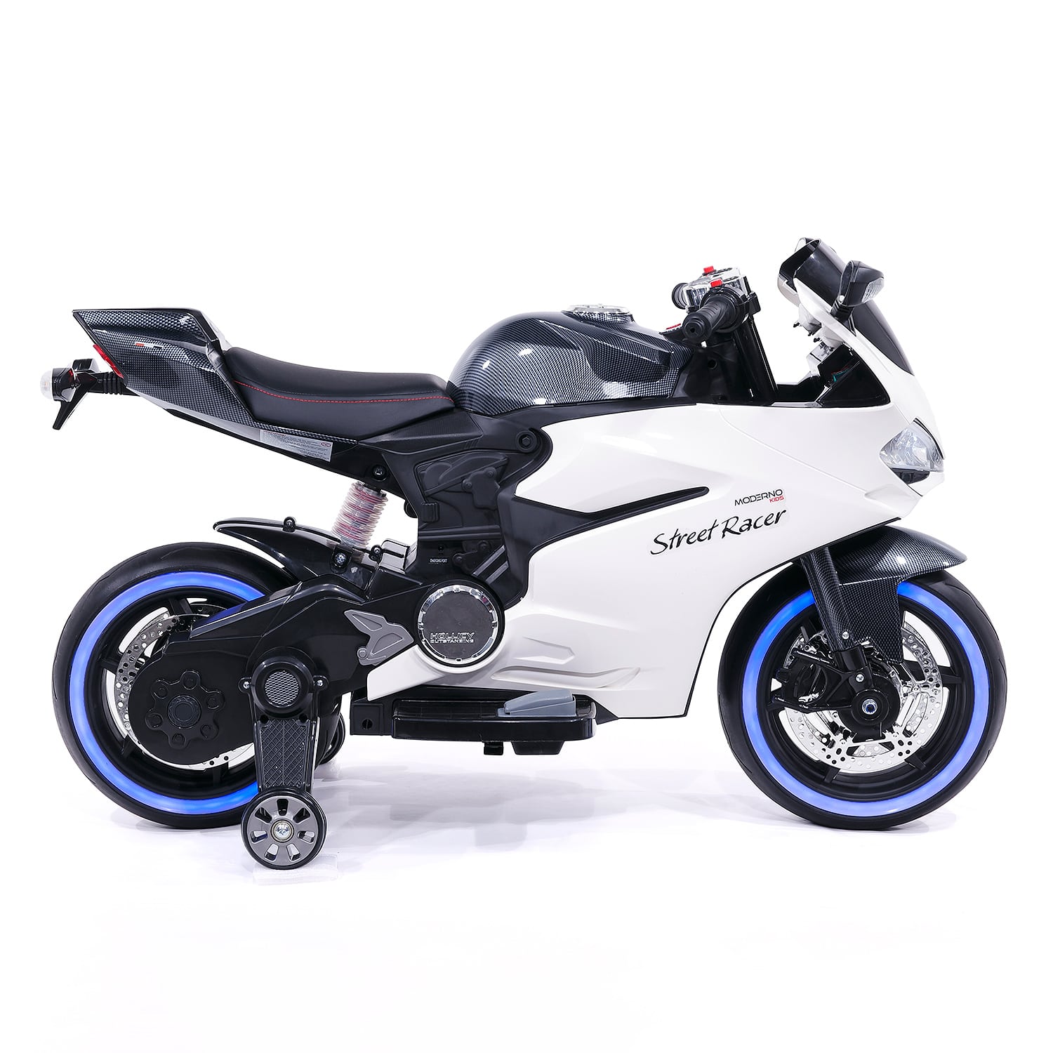 Street Racer 12V Electric Kids Ride-On Motorcycle | Black