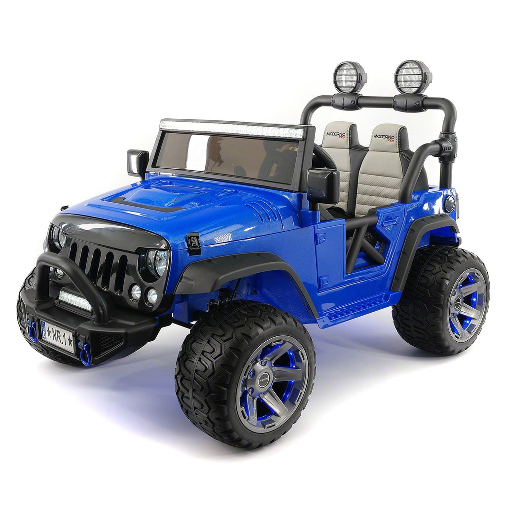 Trail Explorer 24V Kids Ride-On Car Truck with R/C Parental Remote | Blue