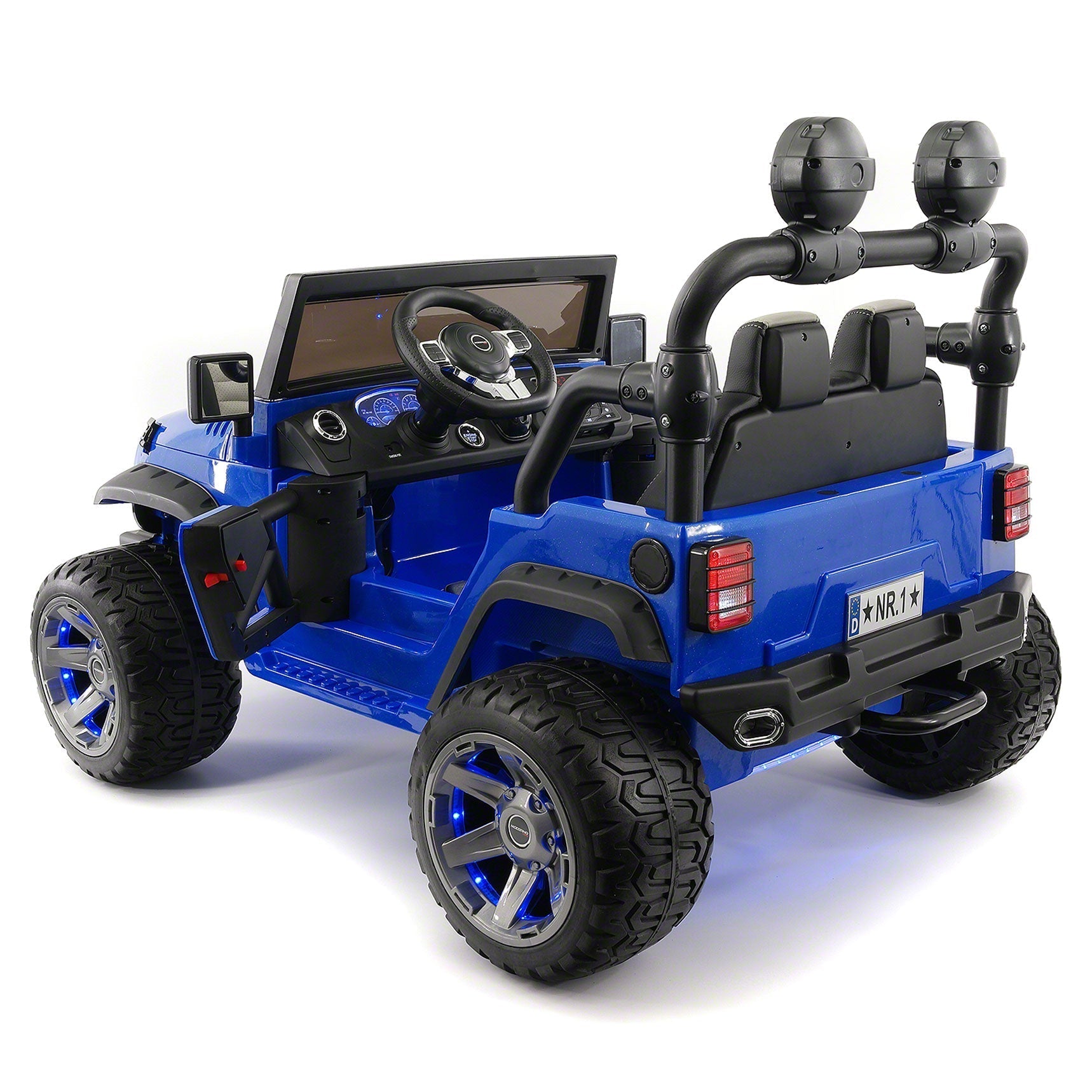 Trail Explorer 24V Kids Ride-On Car Truck with R/C Parental Remote | Blue